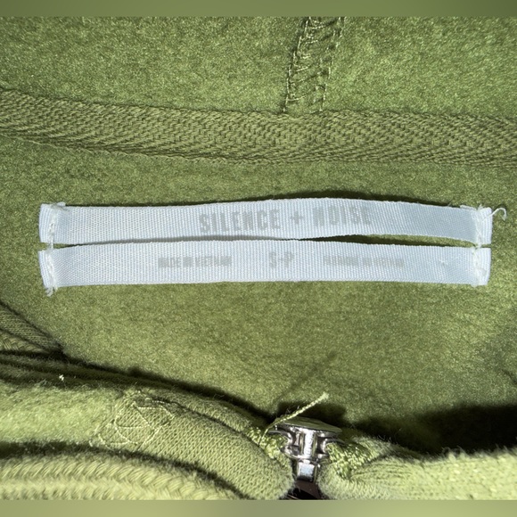 Silence + Noise Green and Brown Star oversizedHoodie by Urban Outfitters Size S - Picture 6 of 14